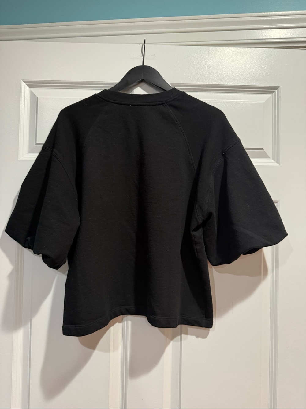Madewell Black Puff Sleeve Sweatshirt Tee Size Large - Picture 10 of 11